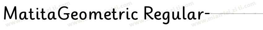 MatitaGeometric Regular字体转换